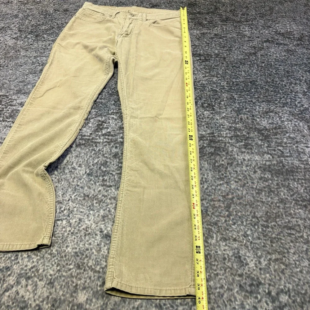 Levi's 514 Corduroy Pants Mens 31x31 Tan Straight Leg Casual